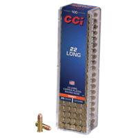 CCI Ammunition .22 Long 29 Grain Jacketed Soft Point Brass Rimfire Ammunition