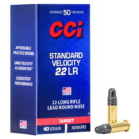 CCI Ammunition Standard Velocity .22 Long Rifle 40 Grain Lead Round Nose Rimfire Ammunition