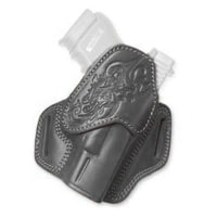 Cebeci Arms Springfield Leather Floral Design Combat Grip Holsters