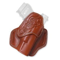 Cebeci Arms Ruger Leather Floral Design Combat Grip Holsters