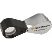 Celestron Mini Handheld LED Illuminated Magnifier (Loupe) - 10x