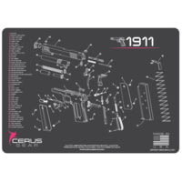 Cerus Gear 3mm Promats 12&quot;x17&quot; 1911 Schematic Char Gray