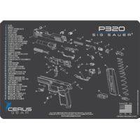 Cerus Gear 3mm Promats 12"x17" Sig320 Schematic Char Gray