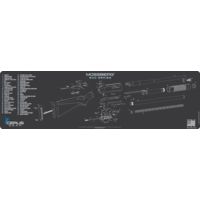 Cerus Gear 3mm Promats 14&quot;x48&quot; Mossberg 500 Schematic Ch Gray