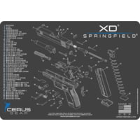 Cerus Gear SPRINGFIELD XD SCHEMATIC PROMAT - CHARCOAL GRAY/CERUS BLUE A459C4A4