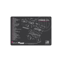Cerus Gear 1911 Gun Cleaning Mat – 12x17 Inches With Parts Schematic In Charcoal/Pink