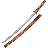 China Made Flaming Skull Katana