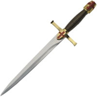 China Made Gold Crusader Dagger Knife