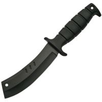 China Made Rubber Handle Combat Cleaver Fixed Blade Knife