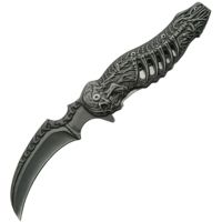 China Made Skull Talon Linerlock A/O Folding Knife