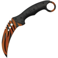 China Made Tiger Print Karambit Knife