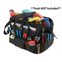 CLC Work Gear 1535 18" Tool Bag w/ Top-Side Plastic Parts Tray