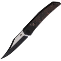 CMB Made Knives Zetsu Linerlock CF Copper 3.50 in Carbon Steel Folding Knife
