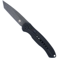 CobraTec Knives BLKDIABLOTNS Diablo Automatic 3.50&quot; Folding Plain Black Stonewa