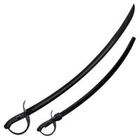 Cold Steel Thompson Saber w/Leather Scabbard &amp; Blued Steel Fitting