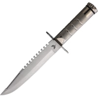 Combat Ready Large Survival Knife Silver