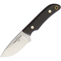 Cougar Creek EZE Skinner Africanwood, 7in, ATS-34, Brown Leather Fixed Blade Knife