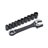 Crescent Pass-Thru X6 Adjustable Wrench and Spline Socket Set
