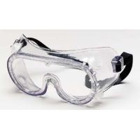 Crews Protective Goggles, MCR Safety 2230R Goggle Indir Vnt Chem Clfr Len