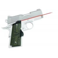 Crimson Trace Master Series Red Laser Sight Grip for 1911 Compact Handguns w/ Green Finish