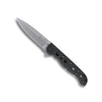 CRKT M16 Stainless - Spear Point, Razor-sharp Edge, Black Handle, Bead-blast Blade, Framelock