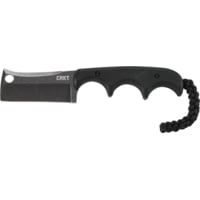 Crkt Minimalist Cleaver Neck Knife 2.13" Blackout W/sheath