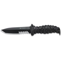CRKT Ultima 5in. Tactical Knife - Black Blade, Veff Combo Edge