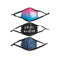 Body Glove Women's 3-Piece Face Mask Set - Ombre, Logo Print, Palm F10FCA2A