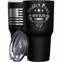 We the People Holsters Grizzly Paws Gun Club w/ American Flag Stainless Steel Tumbler