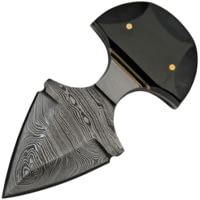 Damascus Black Widow Push Dagger Knife