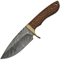 Damascus Celtic Knot Hunter Knife