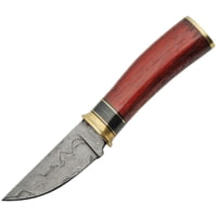 Damascus Fixed Blade Hunter 7.25in Fixed Blade Knife