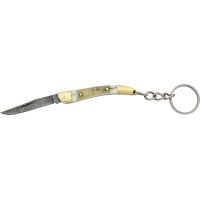 Damascus Key Chain Folder Knife