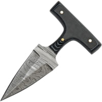 Damascus Push Dagger Micarta