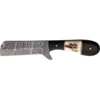 Damascus Razor Hunter Stag 4.00 in Damascus Steel Fixed Blade Knife