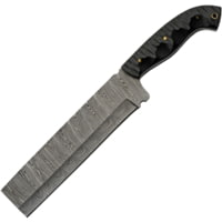 Damascus Slate Cleaver 8.00 in Damascus Steel Fixed Blade Knife