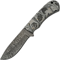 Damascus Storm Hunter Black Knife