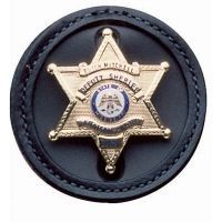 DeSantis Black - Plain - U.S. Customs Badge Holder U22BZG2Z0