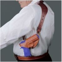 DeSantis Right Hand Tan C.E.O. Shoulder Holster 11ZTAF3Z0 - H&amp;K USP COMPACT 9/40, P2000, P2000SK