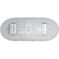 Diamond Group Slim Line LED Dome Light - Double, 5500K, Warm