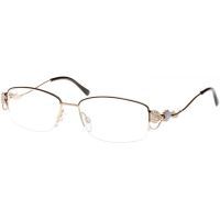 Diva Swarovski Crystals Eyeglasses 5273 with No-Line Progressive Rx Prescription Lenses