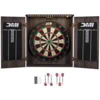 DMI Paris Lighted Bristle Dartboard Cabinet Set