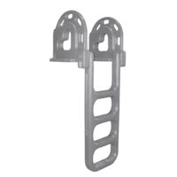 Dock Edge Flip-Up Polyethylene Roto Molded 4-Step Dock Ladder