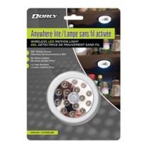 Dorcy 180-Degree Wireless Motion Sensor 15-LED Anywhere Light