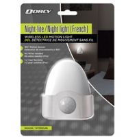 Dorcy 180-Degree Wireless Motion Sensor LED Night Light