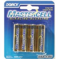 Dorcy AA Mastercell Alkaline Batteries - 8 Per Card 41-1628