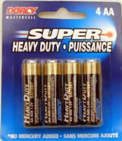 Dorcy AA Mastercell Heavy Duty Batteries - 4 Per Card 41-1515