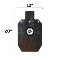 Double Tap Industries Heavy Duty 1/2in AR500 Steel Silhouette Target IPSC