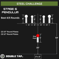 Double Tap Industries Steel Challenge Stage 6 - Pendulum Target