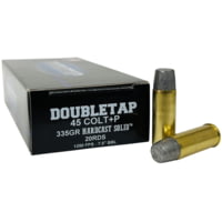 Doubletap Ammunition .45 Colt +P 335 grain Flat Nose Pistol Ammunition